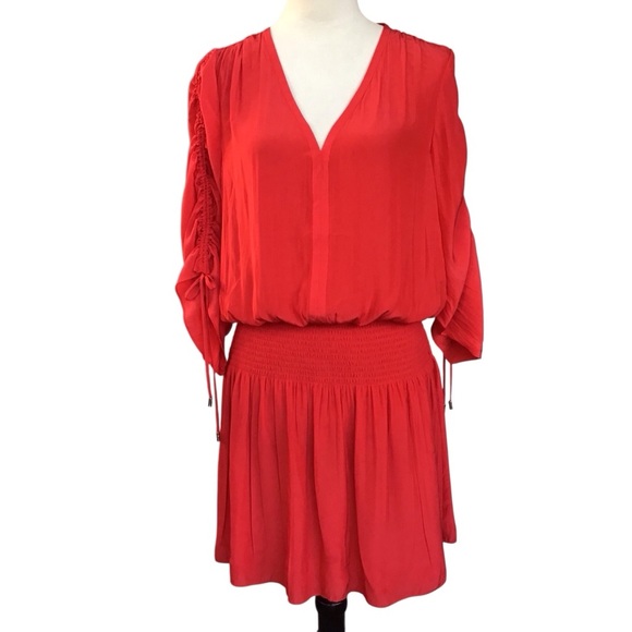 Ramy Brook Lili Tunic Mini Dress Bright Red Size Large - Picture 9 of 14